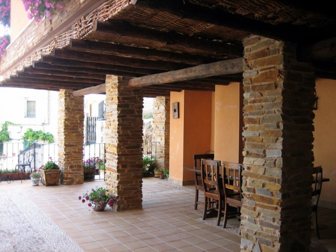 casa rural zaragoza porche romántico